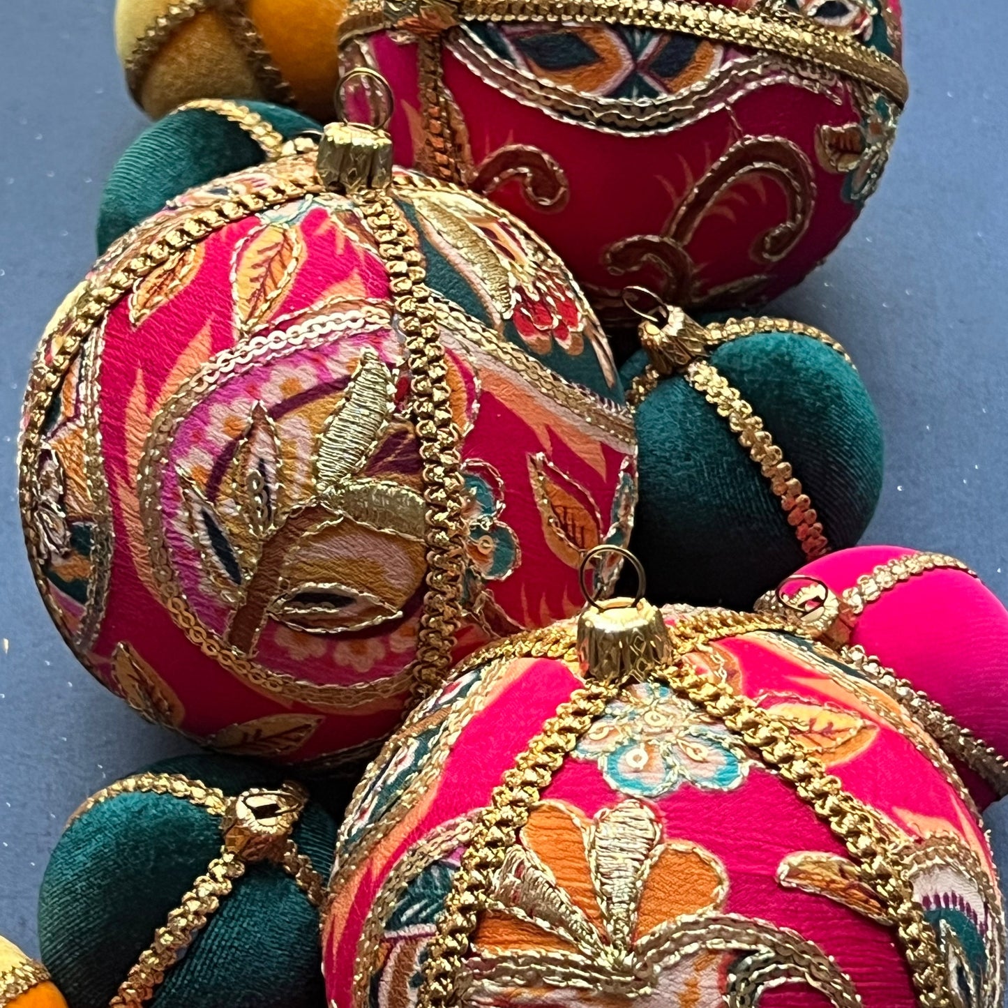 Close up of the avan bauble with a cluster of baubles
