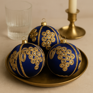 Arjun Bauble styled for elegant home or event décor, sustainable handmade piece.
