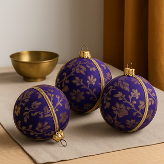 Kaasni Bauble styled for elegant home or event décor, sustainable handmade piece.