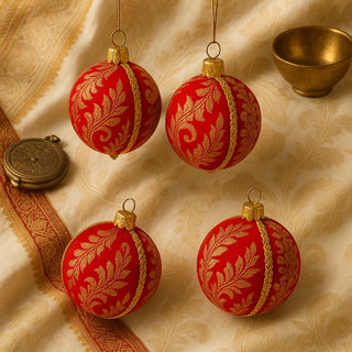 Laksh Bauble shown as an exclusive finished handmade design, not available as DIY kit