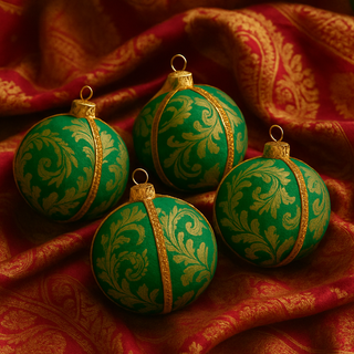 Nalin Bauble styled for modern home or event décor, sustainable handmade design.