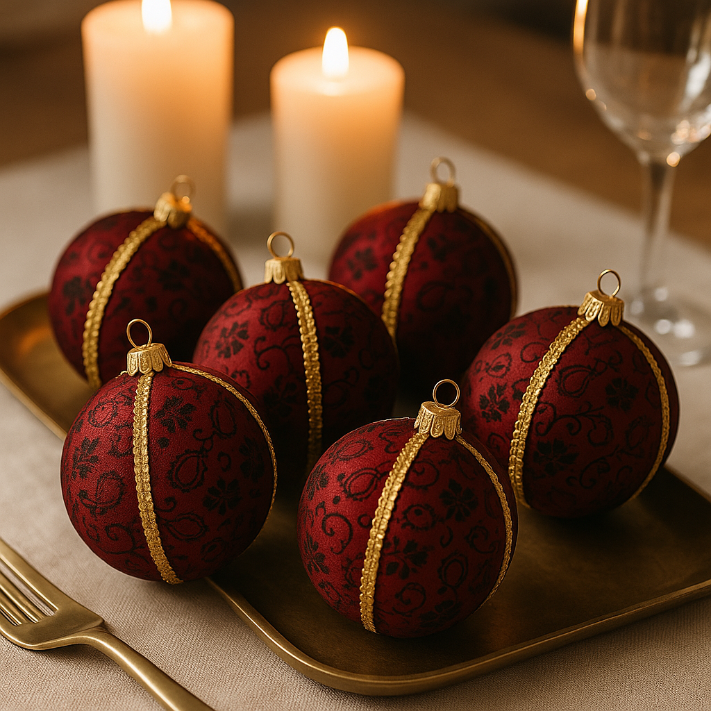 Nimit Bauble styled in a modern décor setting, sustainable handmade design.
