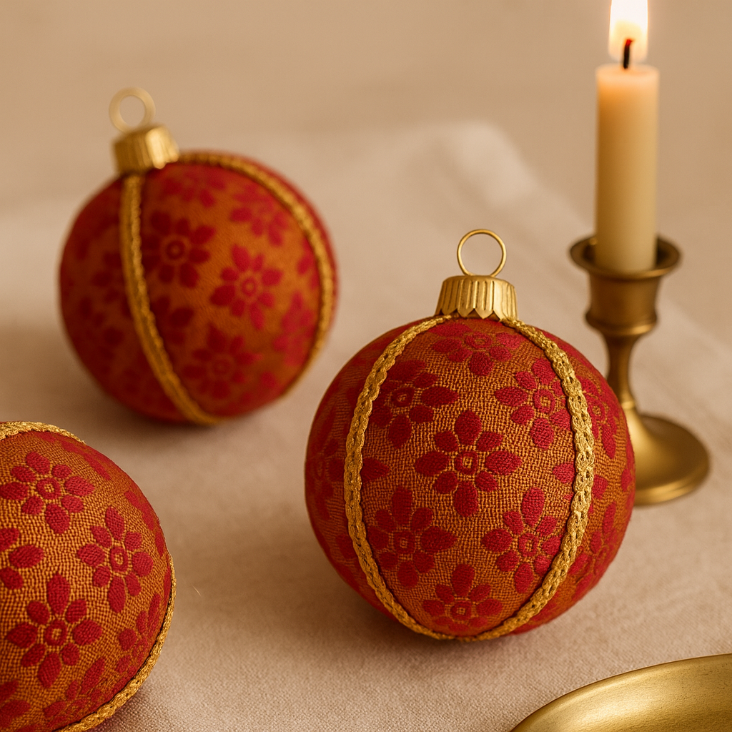 Rekha Bauble styled in a timeless décor setting, sustainable handmade design.